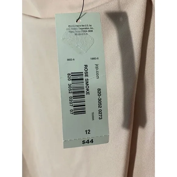 Worthington Rose Smoke Pink A-Line Pleated Knee Length Skirt Womens 12 - Picture 6 of 6